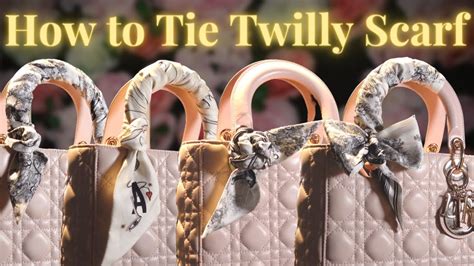 pink dior twilly|how to wear twilly scarf.